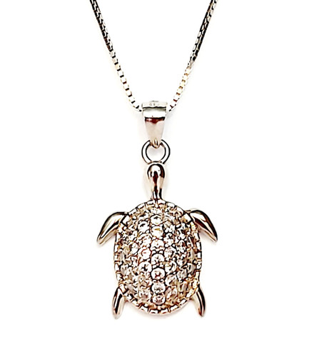 Collana argento 925 tartaruga - argento,