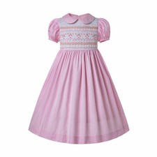 Vestito bambina smock festa