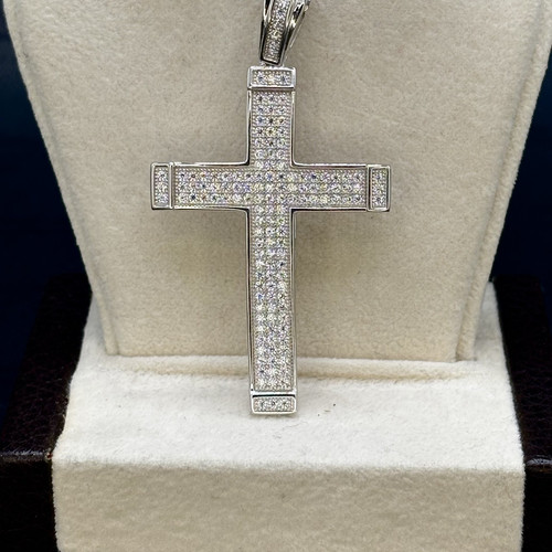 Ciondolo croce argento - ciondolo, 925