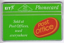 EUROPE  TELECARTE / PHONECARD .. U.K 20U BT LG 150B POST OFFICE NOTCHED