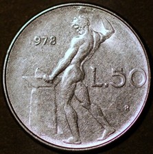 Italia 50 Lire 1978 KM# 95