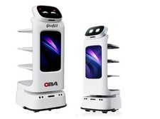 GiroBOT-L100 Robot Cameriere Consegna Automatico,4 Vassoi, Schermo Touch 10.1"