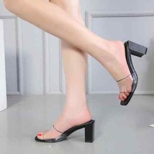 Sandali sabot nero 7 cm