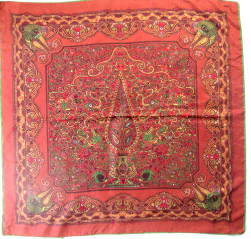 Fendi foulard soie tbeg - foulard,