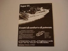 advertising Pubblicità 1984 CRANCHI SUPER 27