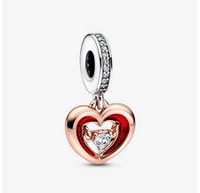 Pandora 782450c01 Charm Pendente Cuore Splendente con Pietra
