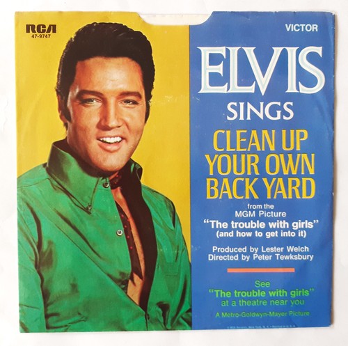 Rare 45t elvis presley clean - elvis,