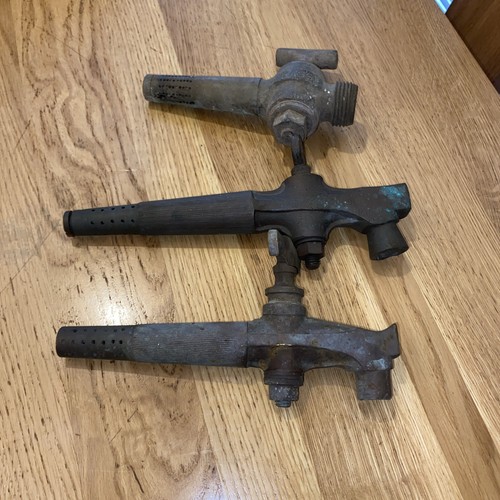 Brass beer taps - x3,