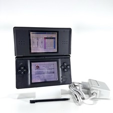 Nintendo Ds Lite nera Console Portatile Con Pennino e Caricatore