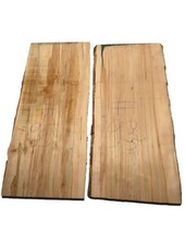 1X Tavola In Legno Di Acero Ambrosia 93X44-47Cm X 37-39Mm #93