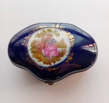 Piccola Scatola In Ceramica FLORANCE LIMOGES Francia