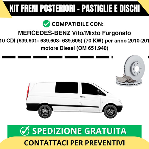 Kit freni posteriori - freni, per