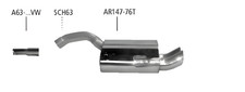 Scarico sportivo bastuck - scarico,