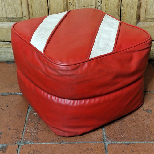 Pouf poggiapiedi vintage