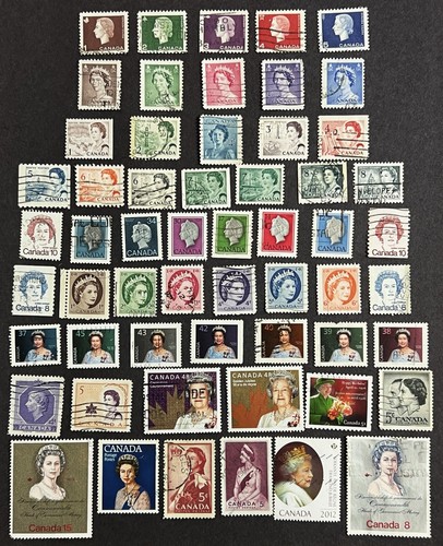Canada used stamps queen - 57,