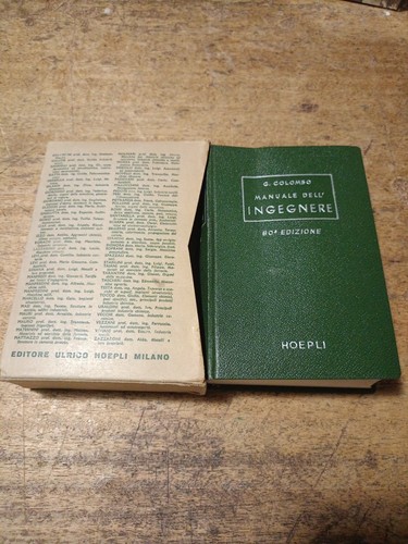 Colombo manuale dell ingegnere - colombo, dell'ingegnere