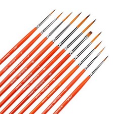 Small Enamel Paint Brushes Set