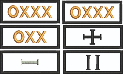 Patch ricamata gradi softair - patch,