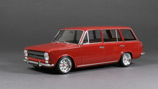 Fiat 124 Familiare Rosso 1972 Campagnolo Cerchi in Lega 13 Pollici Trasformazione 1/18