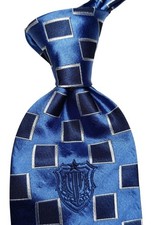 Gianfranco Ferre Vintage Tie Silk 100% Perfect Blue Grey Handmade Made In Italy 