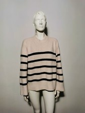 ZARA MAGLIONE LANA MAGLIETTA DONNA TAGLIA M COLORE BIANCO E NERO 