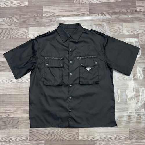 Camicia prada nera nylon - prada,