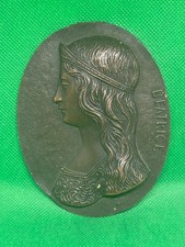 ANTICA PLACCA DA PARETE OVALE