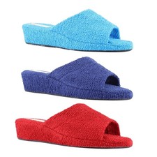 Ciabatte donna spugna TREROSE  aperte zeppa 4cm antiscivolo leggere casa bagno