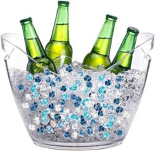 Pietre Decorative in Vetro, 6-11 mm 1 kg, GHIACCIO FINTO Impermeabili NO POLVERE