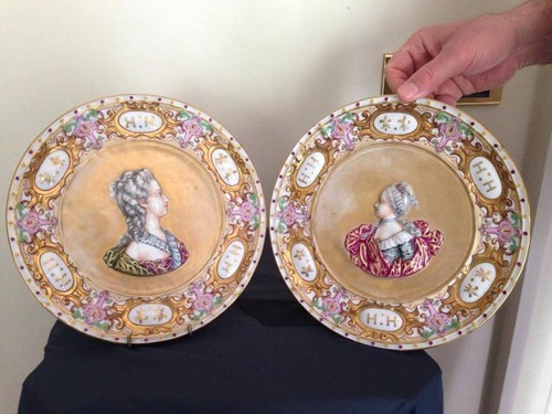 Coppia piatti capodimonte - coppia,