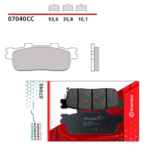 Pastiglie freno brembo 07040 - pastiglie,