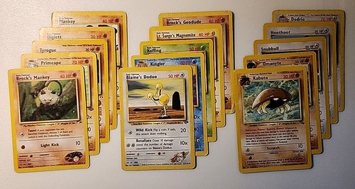 Lotto carte pokemon vintage - lotto,
