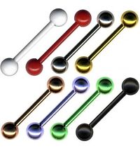 PIERCING BILANCIERE BILANCIERE SPINA LINGUA ORECCHIO INDUSTRIALE ANTITRAGO SENO SETTO 