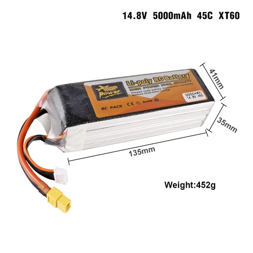 Zop power 5000mah 45c - zop,