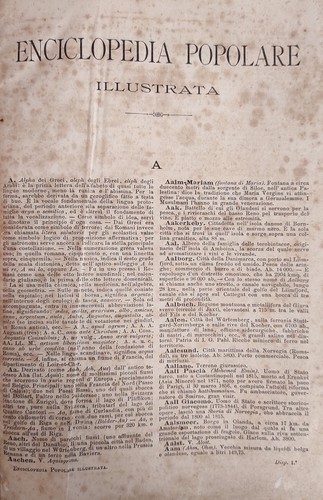 Enciclopedia popolare - a.,