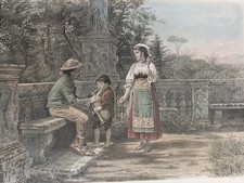 1850 ca. Antica incisione su