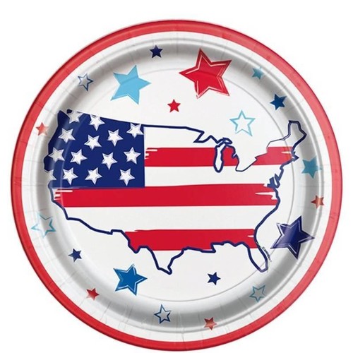 Piatti carta usa bright - piatti,