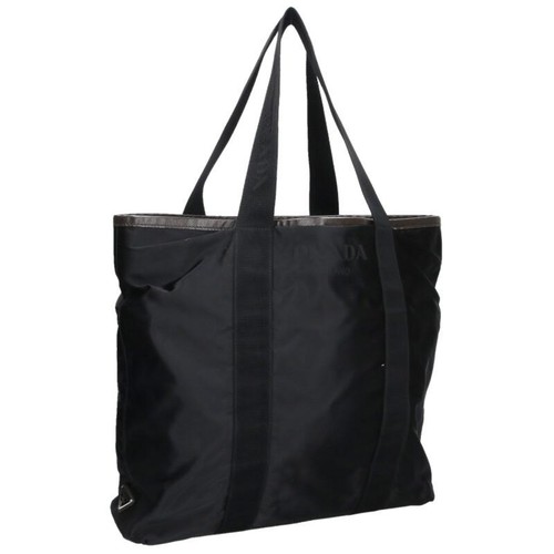 Borsa prada nera con - borsa, logo