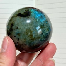 Sfera di cristallo Labradorite - flash arcobaleno blu - 241G