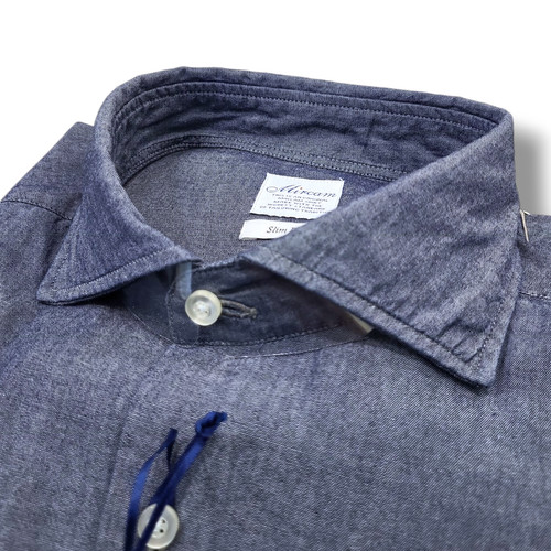 Camicia uomo 100 cotone denim - camicia,
