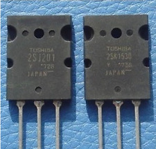 1 Pz 2SJ201 + 1 Pz 2SK1530 TOSHIBA TRANSISTOR TO-3PL (UNA COPPIA) Originale