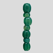 Perline di agata verde grosso