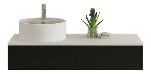 Set bagno bienne nero arredo - bagno,
