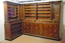 Mobile antiquariato antico farmacia in legno massello primi 1900