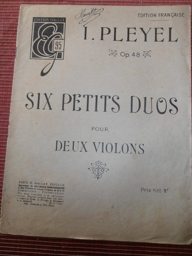 Partition six petits duos - partition,