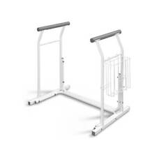 Delta-Sport Supporto Rialzo per WC Anziani Disabili Stabile con Braccioli