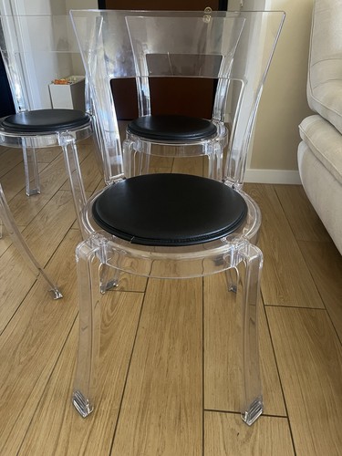 Set sedie trasparenti 4 - set,