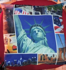 CUSCINO DA SEDIA U.S.A. - COME IN FOTO - 39X39CM - SFODERABILE GOMMAPIUMA