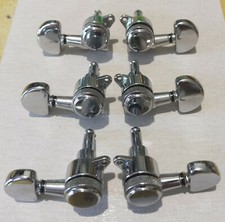 MECCANICHE CHITARRA ACUSTICA ELETTRICA AUTOBLOCCANTI CLASSICHE CROMATE - 3+3