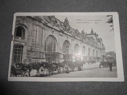 Lot three postcards paris - three,
